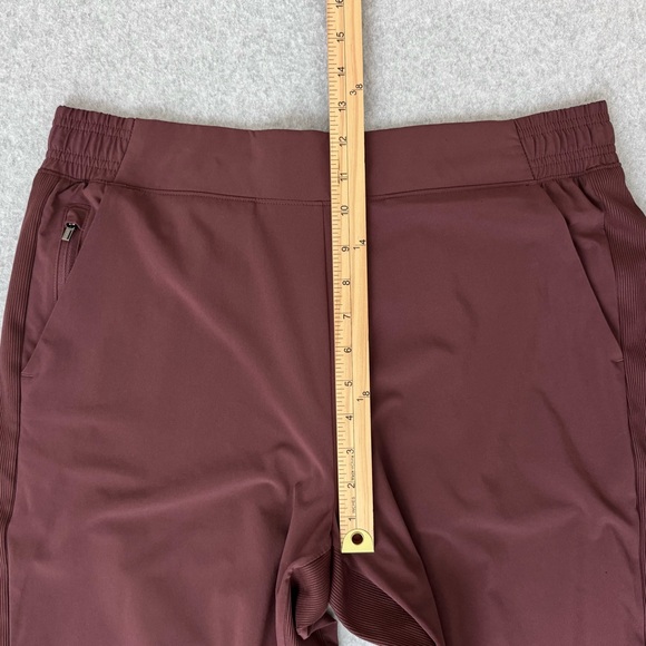 Athleta Brooklyn Lined Joggers Pants Womens Size 14 Maroon Red Athleisure Comfy - Picture 11 of 16